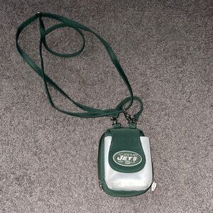 NFL Licensed NY Jets Small Phone Card Purse with Touch Screen